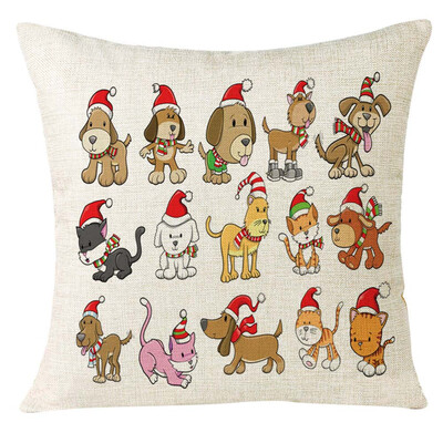 

Tailored Xmas Christmas Animal Sofa Home Decoration Festival Pillow Case Cushion Cover