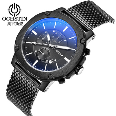 

Augustus OCHSTIN multi-function three-eye running seconds calendar net with mens watch mens watch