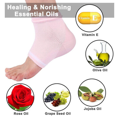 

Whitening Exfoliating Foot Spa Gel Socks Moisturising Gel Heel Protectors Socks