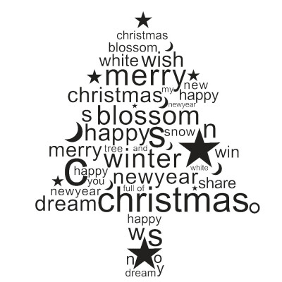 

Toponeto Merry Christmas Removable Wall Sticker Home Christmas Xmas Decor