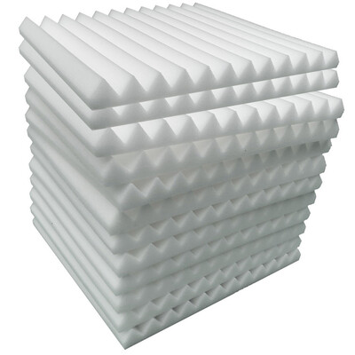 

〖Follure〗12Pcs Acoustic Foam Panel Sound Stop Absorption Sponge Studio KTV Soundproof