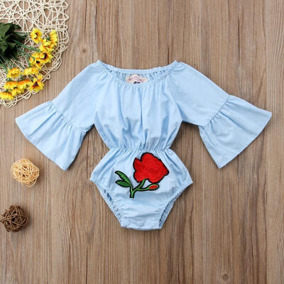 

Hot Newborn Infant Baby Girls Floral Bodysuit Romper Jumpsuit Sunsuit Outfits Set