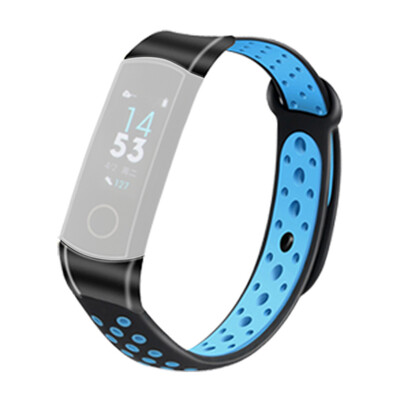 

〖Follure〗Black Connector Silicone Two-Color Watch Band Wrist Strap For Huawei Honor 4