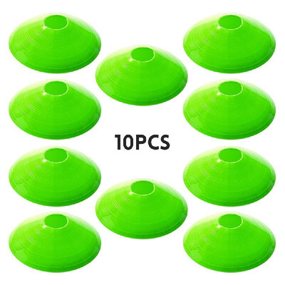 

10pcs Soccer Training Obstacle Round Cones Marker Discs Sports Equipment for Fitness Agility Training