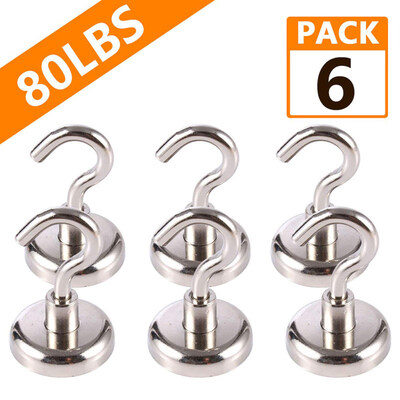 

6Pcs Magnetic Powerful Hanging Hook Household Heavy Clothes Refrigerator Hanger