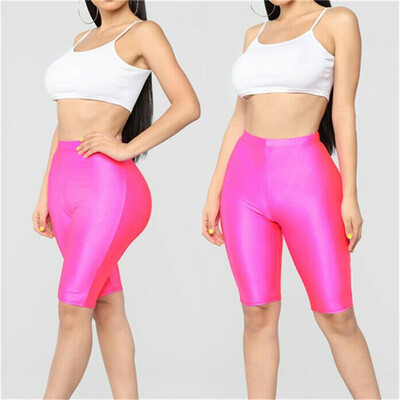 

Womens Stretch Biker Bike Shorts Workout Spandex Leggings Knee Length