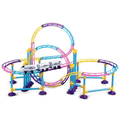 

DIY Electric Rail Speed Car Train Model Railway Road Track Assemble Toy