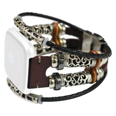 

〖Follure〗Replacement Leather Wristband Band Strap Bracelet For Fitbit VersaVersa Lite