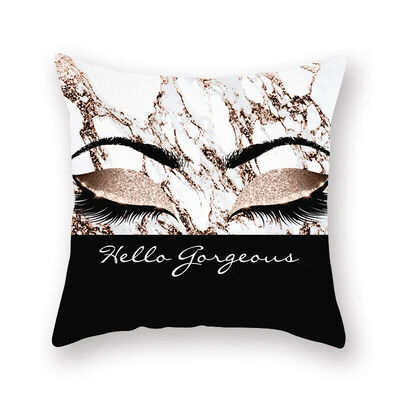 

Eyelash Lash Square Home Sofa Decor Pillow Cover Case Cushion Cover Size 18"