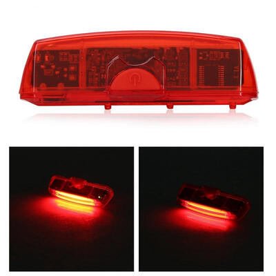 

Greensen GUB Outdoor COB Bike Rear Saddle Lamp Tail Safety Warning Red Light Rainproof Night Riding