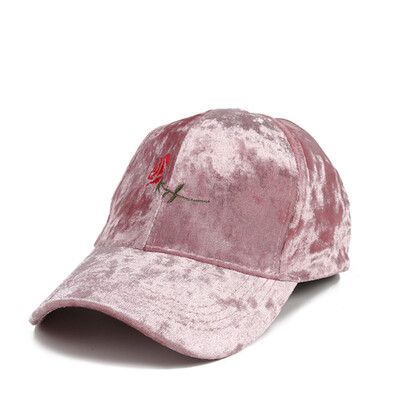 

Hat lady autumn&winter velvet baseball cap letter embroidery hundred with a cap stylish casual outdoor sun hat man