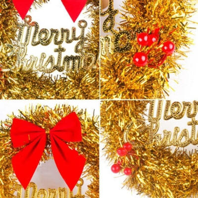 

Household Xmas Wreath Window Christmas Wall Door Decoration Hanging Ornament Garland