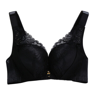 

Toponeto Woman Fashionable Wide Shoulder Strap Adjustable Type Bra Sexy Lace Underwear