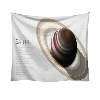 

Toponeto Fashion Tapestry Planet Universe Pattern Style Decorative Tapestry Home Decor