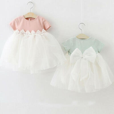 

Newborn Kids Baby Girl Princess Bridesmaid Flowers Dress Summer Sundress Clothes