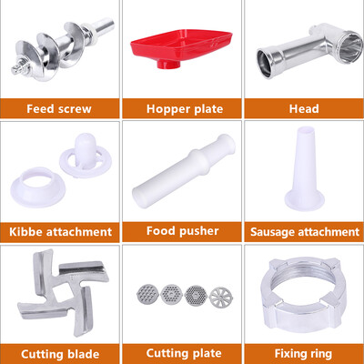 

Electric Meat Grinder w Grinding Plates Sausage Filling Tubes for Home Shop Use