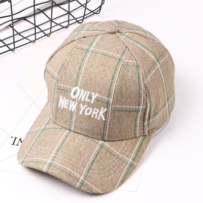 

Korean Embroidered Lattice Hat Female Individual Leisure Baseball Cap Creative Fashion Couple Hat Sunshade Sunscreen Cap