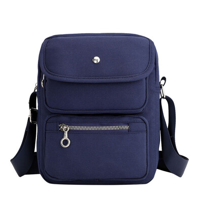 

Tailored Mens Fashion Shoulder Bag Solid Color Business Messenger Bag Multi-Function Bag