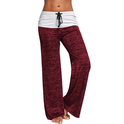 

Women Casual Pants Bottom Heather Wide Leg High Waist Pants Loose Pants Trousers