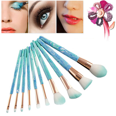 

〖Follure〗10 Marble Jade Pattern Makeup Brush Eye Shadow Brush Brush Suit