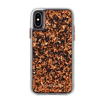 

CASE-MATE Apple iPhone XS Max 65 Inch Gold Foil Dry Petal Mobile Shell Cover Transparent Fashion Female Purple