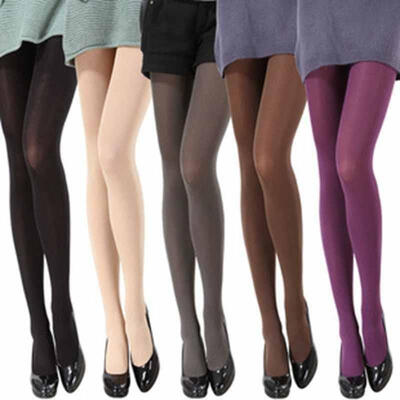 

8 Colors Women&39s Spring Autumn Footed Opaque Stockings Pantyhose Tights