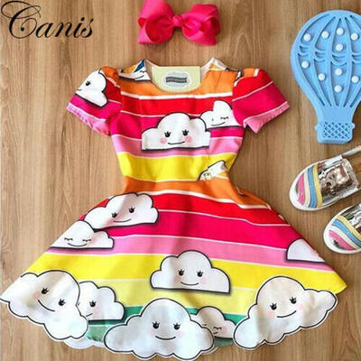 

US Flower Girls Princess Dress Kids Baby Party Wedding Pageant Tutu Dresses