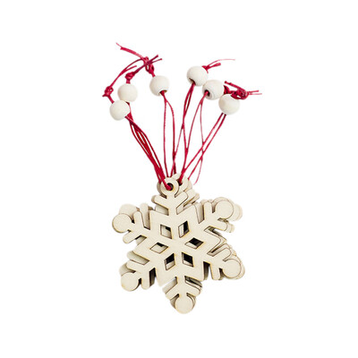 

〖Follure〗6Pcs Christmas Decor Gifts Wooden Pendant Tree Ornament Party Home Hanging Decor