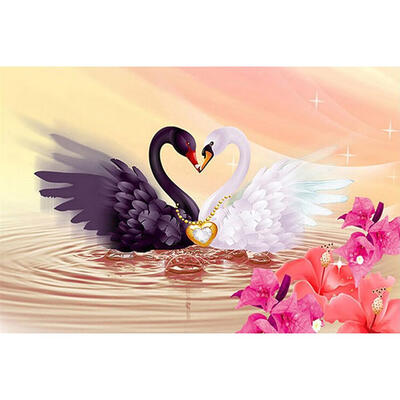 

5D DIY Full Drill Diamond Painting Swan Lovers Cross Stitch Embroidery Kits