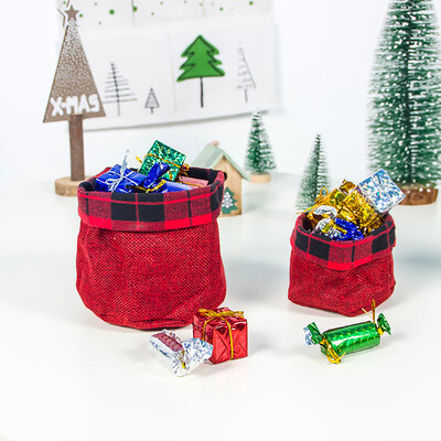 

〖Follure〗Cloth Christmas Childrens Candy Basket Christmas Accessories Kids Storage Bag