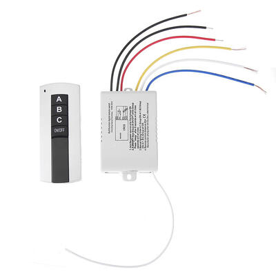 

220V 3 Channel Wireless Digital Remote Control Switch for Lamp Light