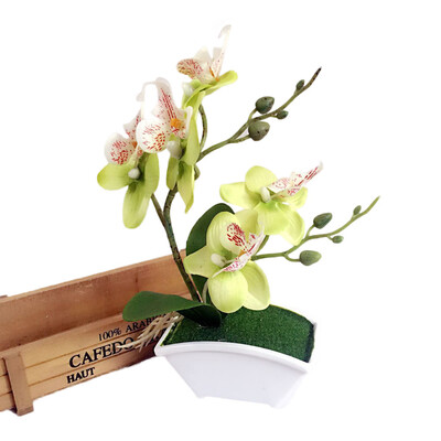 

Gobestart Double Fork Butterfly Orchid Plant Bonsai Creative Flower Arranging Accessories