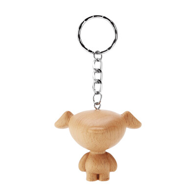 

Beginning JOY wooden pendant keychain standing