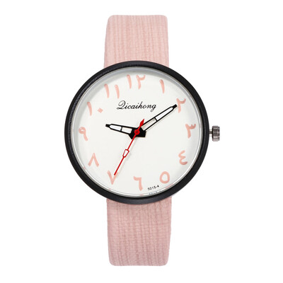 

Womens personality digital fashion wrist watch creative wood grain