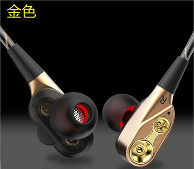 

Double Unit Drive Earphone 2018 New Arrival Dual Driver Dynamic Noise Isolating Earphone Armature Mi In-Ear Line Control Mic