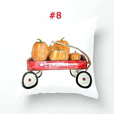 

Halloween Pumpkin Square Cotton Linen Throw Pillow Case Cushion Cover Home Decor