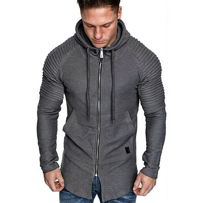 

Mens Hoodies Muscle Bodybuilding Gym Jacket Sweatshirts Fitness Sweatshirt Coat