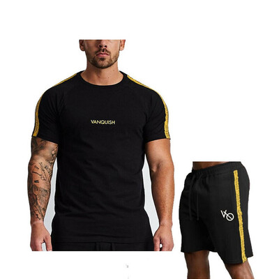 

Mens TrackSuit T Shirt Top Sports Suit Pants Shorts Gym Breathable Training Wear