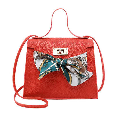 

Solid Color Litchi Pattern Shoulder Handbags Women Flap Crossbody Bags