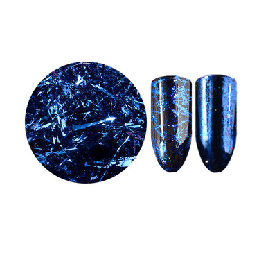 

Toponeto 02g Nail Art Glitter Golden Silver Silk Magic Mirror Holo Flake Aluminum Foil