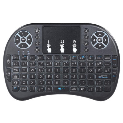

24GHz Wireless Keyboard with Touchpad Mouse Handheld Remote Control for Android TV BOX PC Smart TV Black