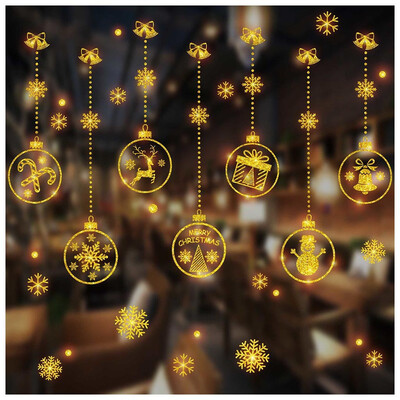 

Gobestart Merry Christmas Window Wall Sticker Decoration Decal Home Decor Xmas