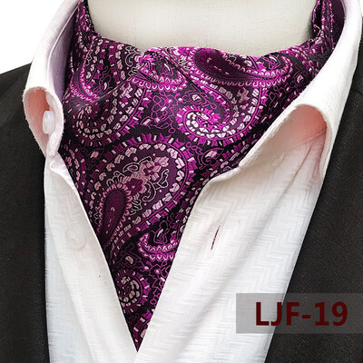 

Yongfeng tie spot 2019 new large pattern polyester jacquard mens scarf retro mens tie