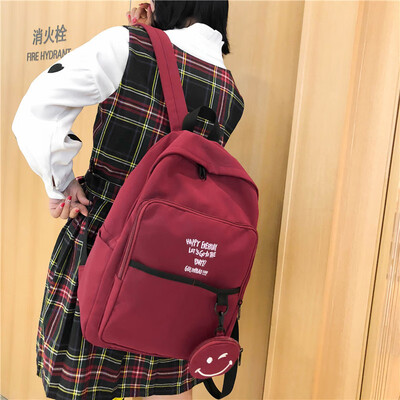 

Insfeng schoolbag female Korean version university student BF antique girl Backpack Travel Shoulder Bag Campus