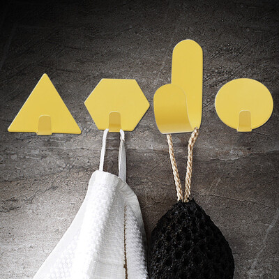 

Gobestart Wall Punch-free Bathroom Seamless Hook Hook Geometry Hook