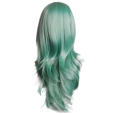 

Gobestart Sexy Long Women Fashion Synthetic Wavy Cosplay Party Full Wigs Green