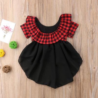 

Toddler Kids Baby Girls Plaid Casual Tutu Dress Chiffon Summer Sundress Clothes