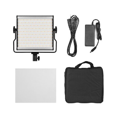 

L4500 3200K-5600K Bi-color LED Camera Video Light Video Adjustable Brightness Photography Fill Light AC Power Adapter with Large