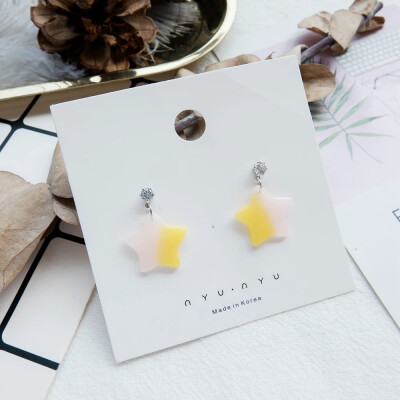

Earings fashion jewelry 2018 rainbow color matching statement earrings generous temperament gift Korean earrings for women