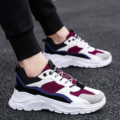 

Mens shoes spring 2019 new Korean fashion Joker canvas tide shoes summer high board shoes mens sports casual shoes